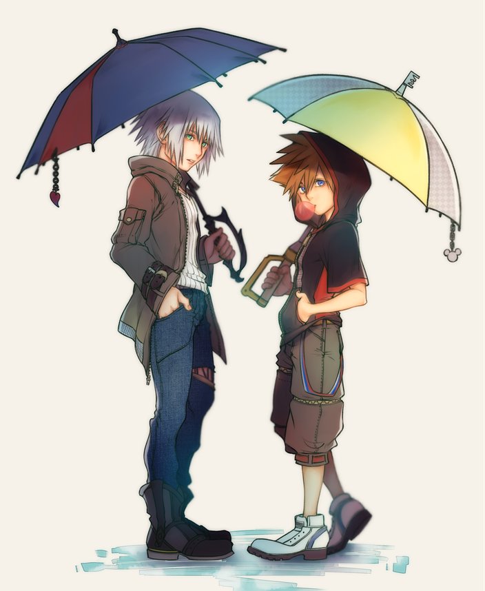 sora and riku (kingdom hearts) drawn by mim_(mimya0600)