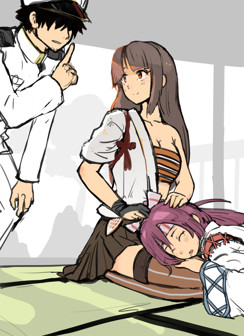 admiral, zuihou, and shouhou (kantai collection) drawn by tomamatto