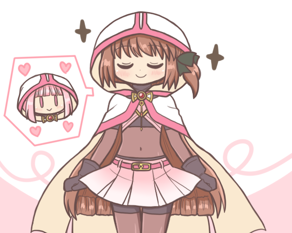 tamaki iroha and satomi touka (mahou shoujo madoka magica and 1 more) drawn by reverse_(bluefencer)