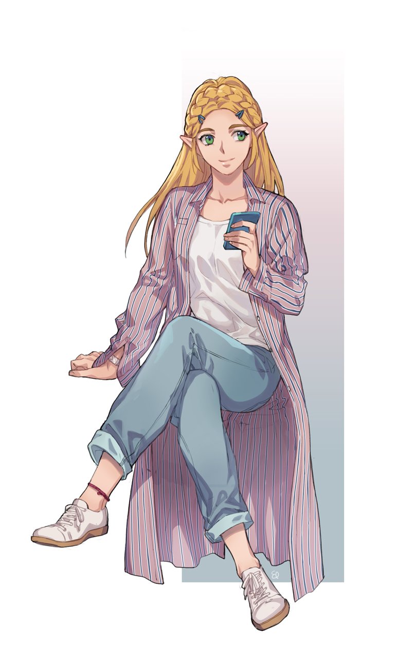 princess zelda (the legend of zelda and 1 more) drawn by ed_(chibied)