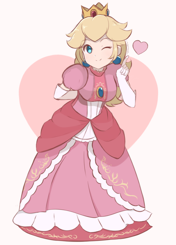 princess peach (mario and 1 more) drawn by chocomiru