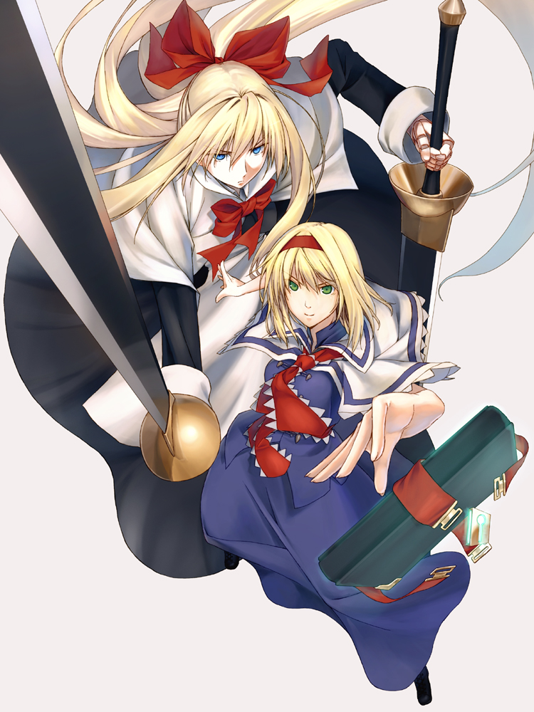 alice margatroid and goliath doll (touhou) drawn by matsuki_akira