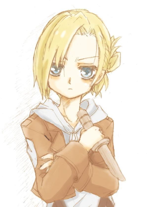 annie leonhart (shingeki no kyojin) drawn by ehime_mikan