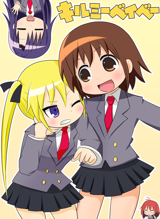 sonya, oribe yasuna, goshiki agiri, and unused character (kill me baby) drawn by konatsu_hisagi