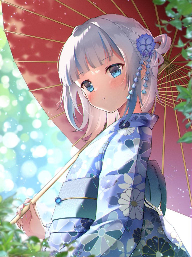 gawr gura (hololive and 1 more) drawn by byoko_(byokoramen)