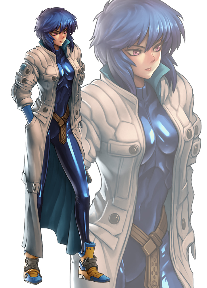 kusanagi motoko (ghost in the shell) drawn by ikegami_noroshi