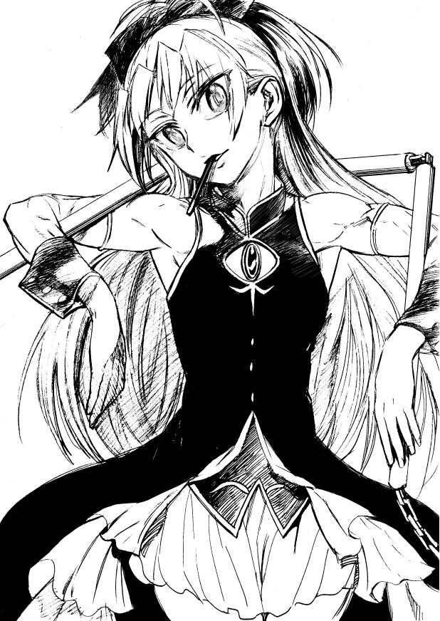 sakura kyoko (mahou shoujo madoka magica) drawn by danaka