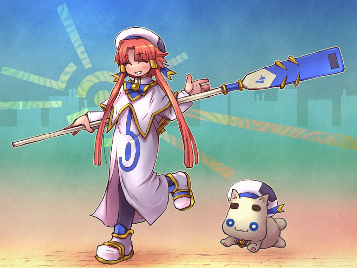 mizunashi akari and aria pokoteng (aria) drawn by sankuma