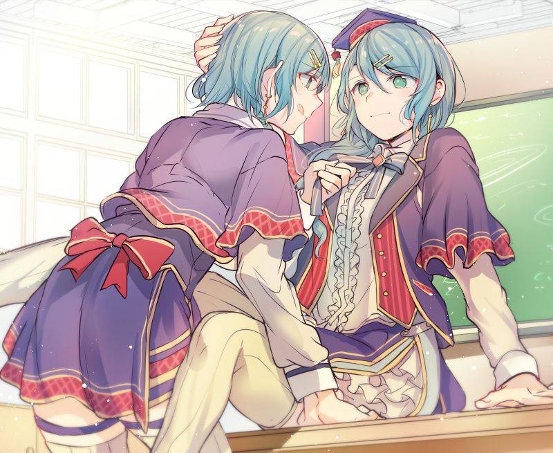 hikawa sayo and hikawa hina (bang dream!) drawn by mikan-uji