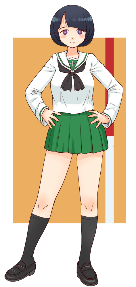 shiiko sugai (girls und panzer and 2 more) drawn by uona_telepin