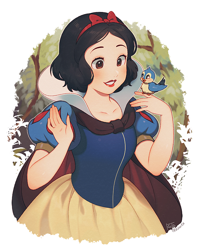 snow white (snow white and the seven dwarfs) drawn by kiri_futoshi