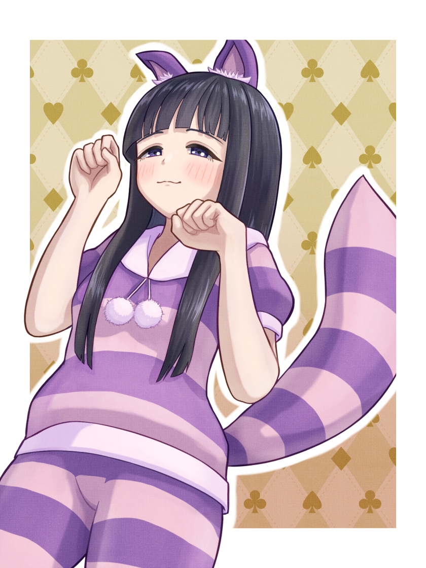 cheshire cat and kamimoku neko (alice's adventures in wonderland and 1 more) drawn by kakikakuka