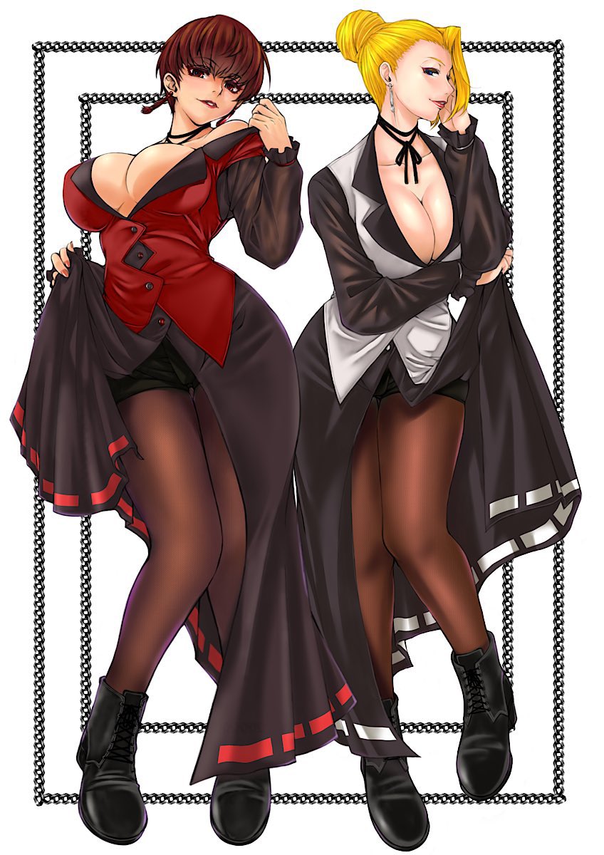 vice and mature (the king of fighters) drawn by sk_(sk-g)