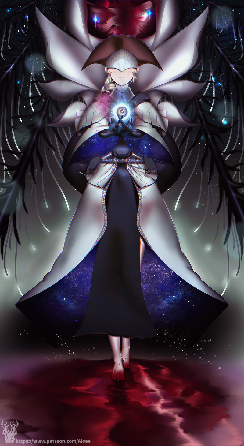 yurie the last scholar (bloodborne) drawn by blue_triangular