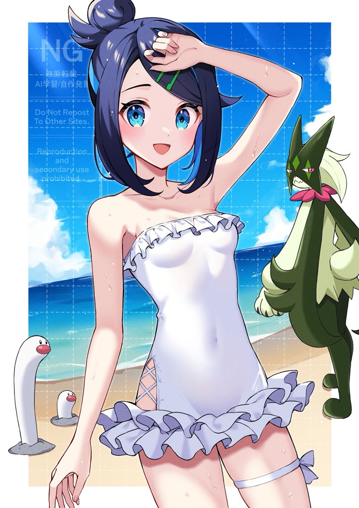 liko, meowscarada, and wiglett (pokemon and 1 more) drawn by reisui_(sui_neko22)