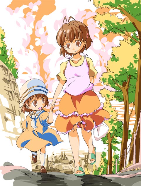 furukawa nagisa and okazaki ushio (clannad) drawn by umanosuke