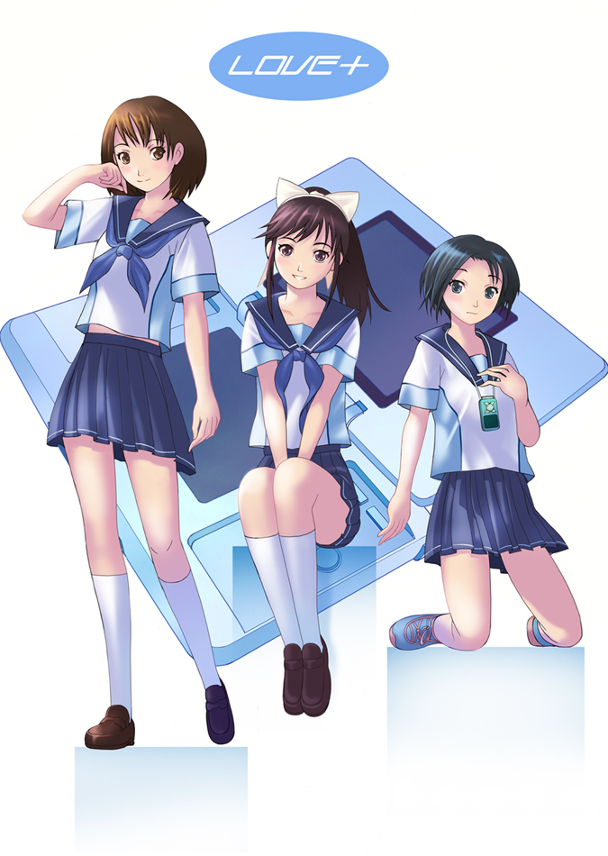 anegasaki nene, kobayakawa rinko, and takane manaka (love plus) drawn by shiba_tomori