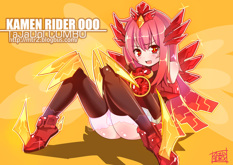 kamen rider ooo and tajador (kamen rider and 1 more) drawn by ditienan_ddn