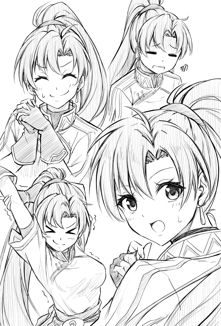 lyn (fire emblem and 1 more) drawn by ten_(tenchan_man)