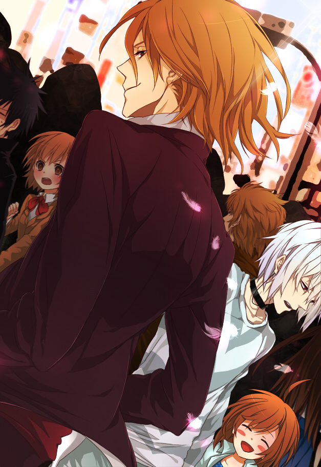 misaka mikoto, kamijou touma, accelerator, last order, kakine teitoku, and 2 more (toaru majutsu no index and 1 more) drawn by issa_(sorako45)