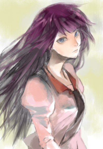 senjougahara hitagi (monogatari and 1 more) drawn by tonko