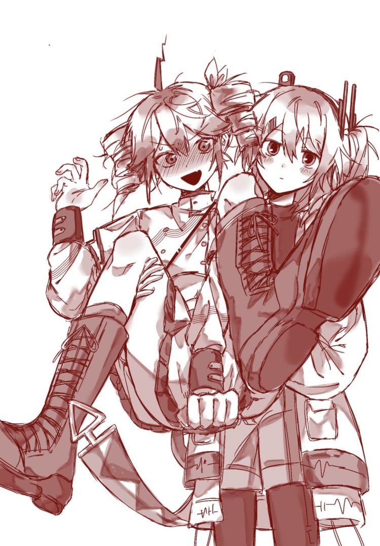 kasane teto and adachi rei (utau and 1 more) drawn by hirune_(suiminbusoku118)