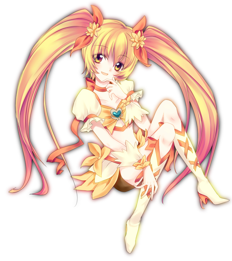 myoudouin itsuki and cure sunshine (precure and 1 more) drawn by uzuki_aki