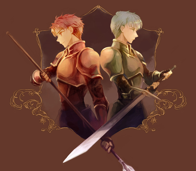 alen and lance (fire emblem and 1 more) drawn by kuzumosu