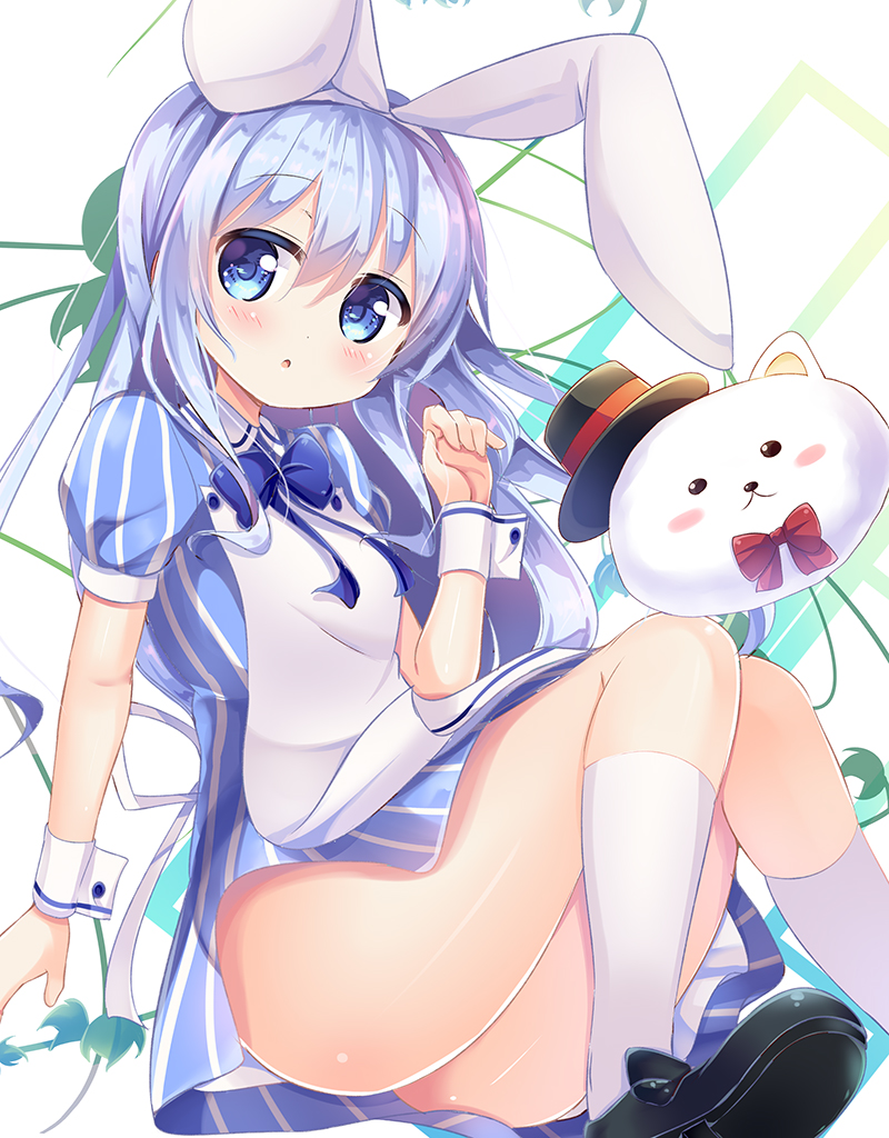 kafuu chino and tippy (gochuumon wa usagi desu ka?) drawn by kurou_(quadruple_zero)