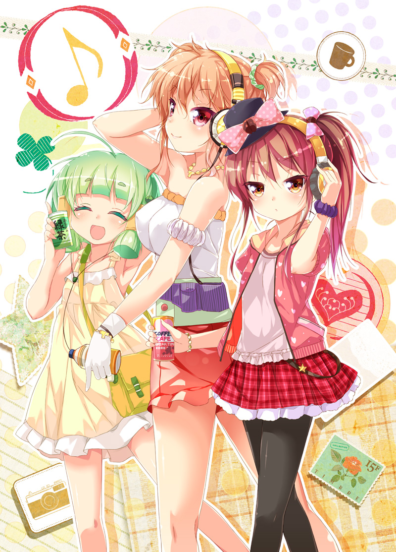 cafe, tea, and midori (cafe-chan to break time) drawn by porurin