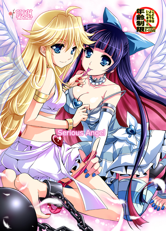 stocking and panty (panty & stocking with garterbelt) drawn by kanna_(plum)