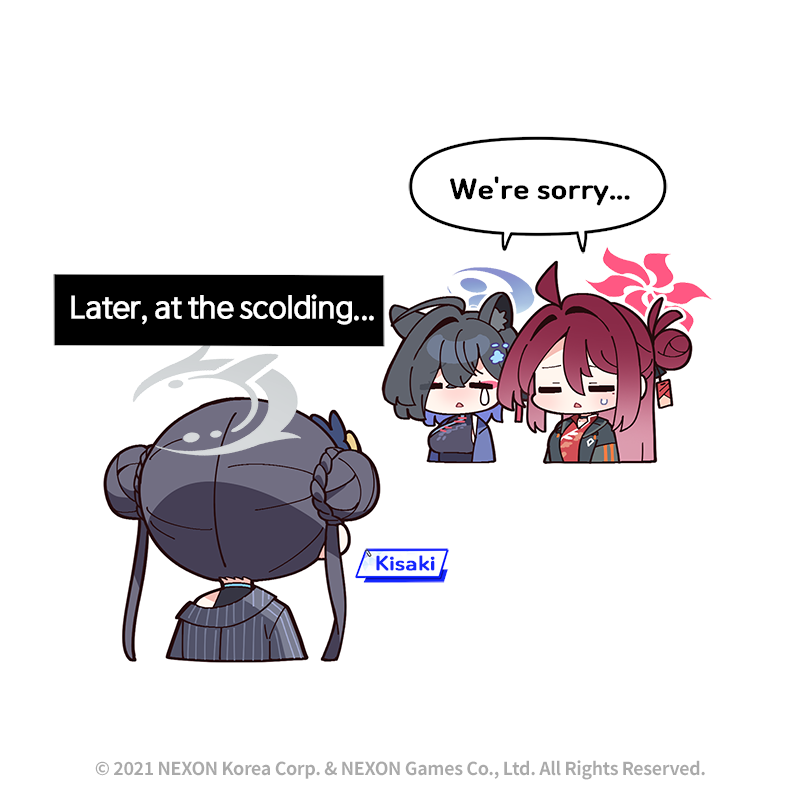 kisaki, reijo, and kaguya (blue archive) drawn by donmin_h