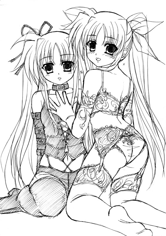 fate testarossa (lyrical nanoha and 2 more) drawn by genshi