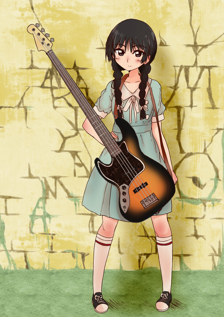 akiyama mio (k-on! and 1 more) drawn by tyranu