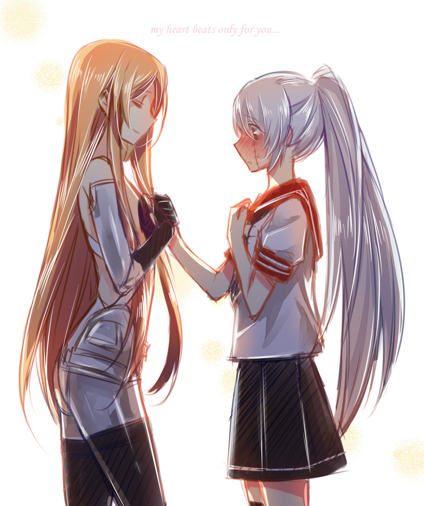 banba mahiru and hanabusa sumireko (akuma no riddle) drawn by mylovelydevil