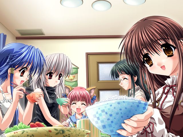 kishi aimi, katsuragi kao, sakurami shieru, kashima kiyomi, and ousaka haruna (princess bride) drawn by miyama-zero