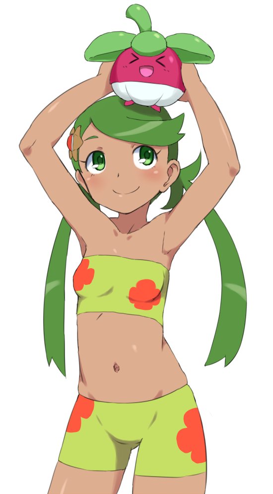 mallow, staryu, and bounsweet (pokemon and 1 more) drawn by bubukka
