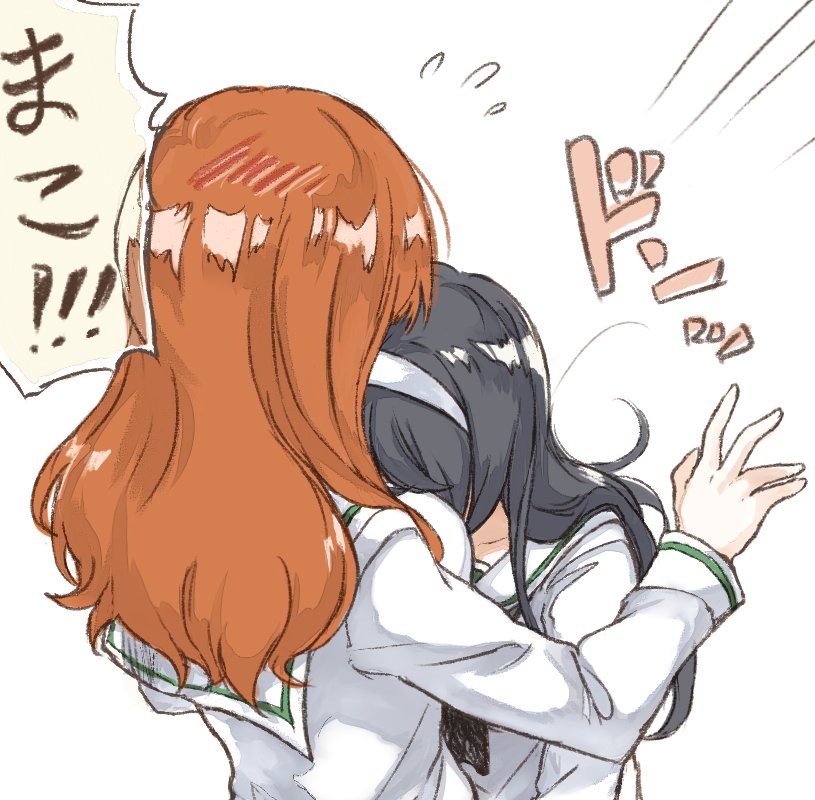 takebe saori and reizei mako (girls und panzer) drawn by yuuyu_(777)