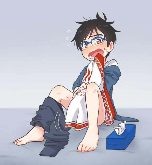katsuki yuuri (yuri!!! on ice) drawn by ruei_(chicking)