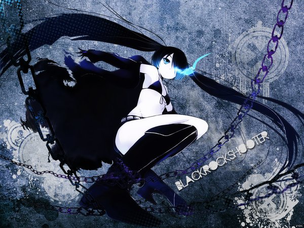 black rock shooter (black rock shooter) drawn by capchi