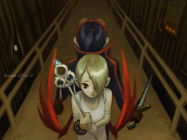 nina and ryu (breath of fire and 1 more) drawn by xi