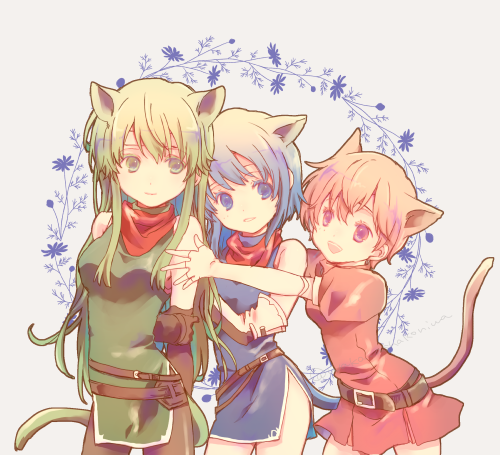 palla, catria, and est (fire emblem and 1 more) drawn by waka_ashakoniwa
