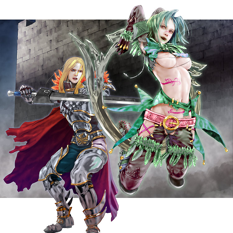 tira and siegfried schtauffen (soulcalibur) drawn by jasmine_t