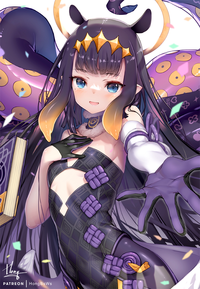 ninomae ina'nis and ao-chan (hololive and 1 more) drawn by hong_(white_spider)