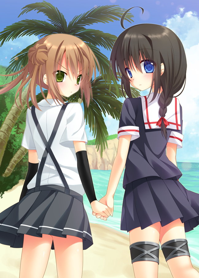 shigure and michishio (kantai collection) drawn by nakada_rumi