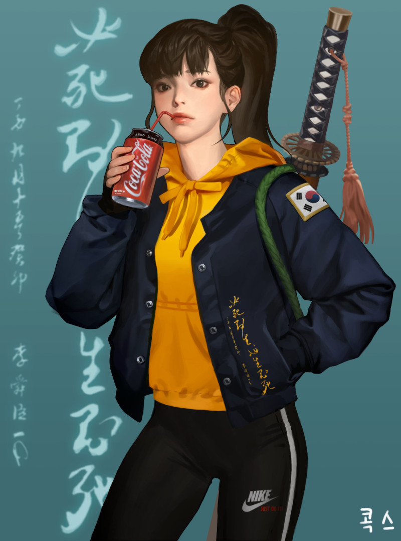yi sun-sin (real life and 1 more) drawn by kogseu