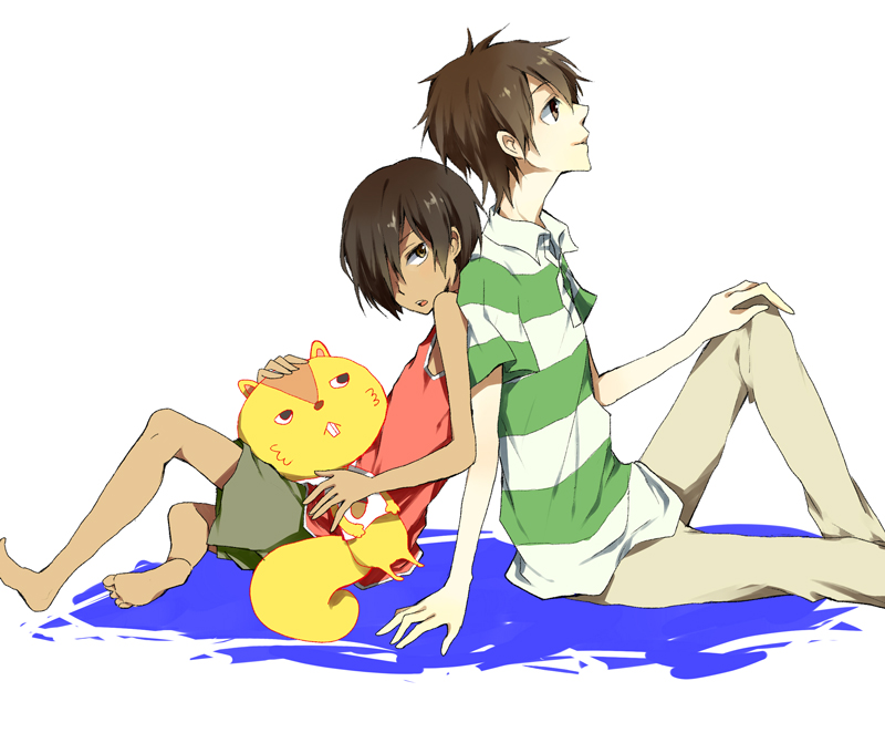 ikezawa kazuma, koiso kenji, and kari-kenji (summer wars) drawn by yuzuki_karu