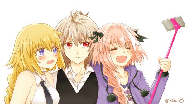 jeanne d'arc, astolfo, sieg, and laeticia (fate and 1 more) drawn by sorawotobuneko