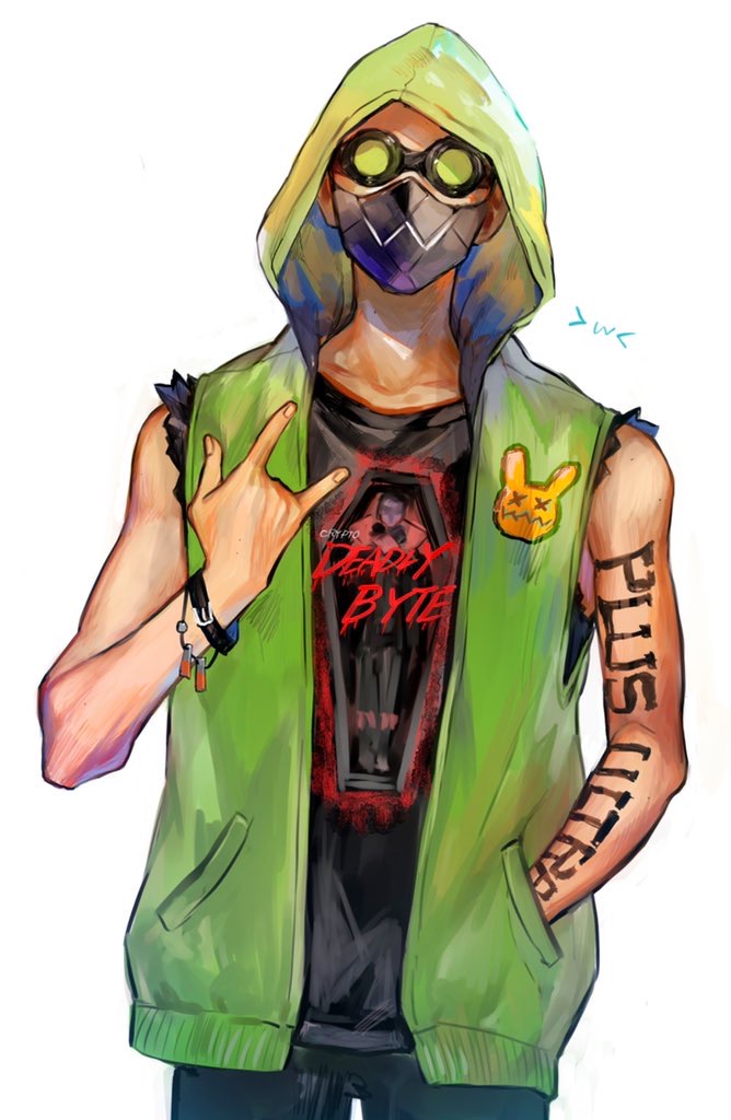 crypto, octane, and deadly byte crypto (apex legends) drawn by kawaniwa