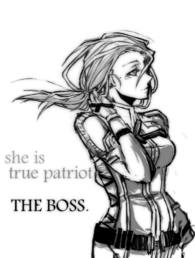 the boss (metal gear and 2 more) drawn by sa_haru